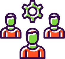 Employee Management Vector Icon Design