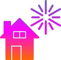 Home Fireworks Vector Icon Design