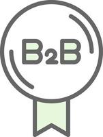 diseño de icono de vector b2b