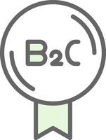 diseño de icono de vector b2c