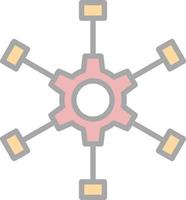 Outsource Management Vector Icon Design
