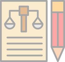 Legal Document Vector Icon Design