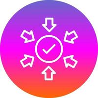 diseño de icono de vector de implicaciones positivas