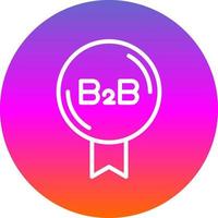 diseño de icono de vector b2b