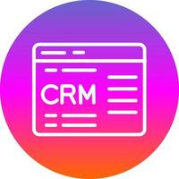 Crm Vector Icon Design