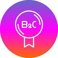 diseño de icono de vector b2c