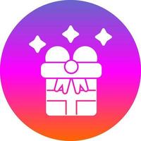 diseño de icono de vector de regalo de año nuevo