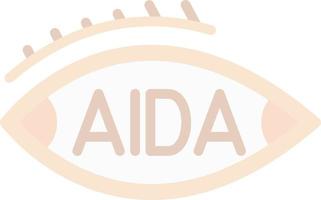 diseño de icono de vector de aida