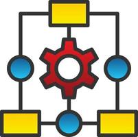 Workflow Process Vector Icon Design