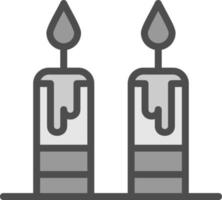 Candles Vector Icon Design