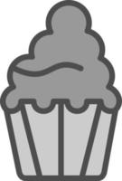 Cupcake Vector Icon Design