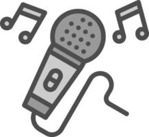 Karaoke Vector Icon Design