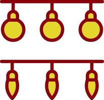 New Year Lights Vector Icon Design