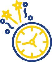 diseño de icono de vector de reloj de año nuevo