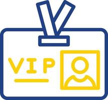 VIP Pass Vector Icon Design