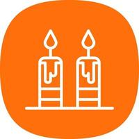 Candles Vector Icon Design