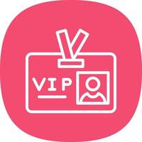 VIP Pass Vector Icon Design