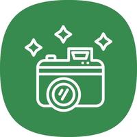 New Year Camera Vector Icon Design