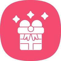 diseño de icono de vector de regalo de año nuevo