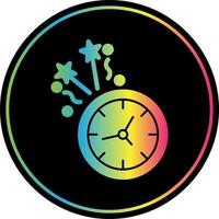 diseño de icono de vector de reloj de año nuevo