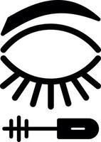 Eyelash Mascara Vector Icon Design