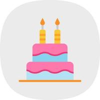 Cake Vector Icon Design