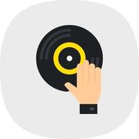 diseño de icono de vector de DJ