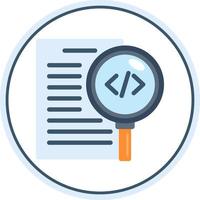Code Review Vector Icon Design