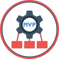 diseño de icono de vector mvp