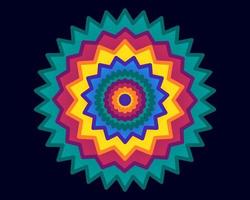 UI Star Circle Pattern Symbol Icon Illustration vector