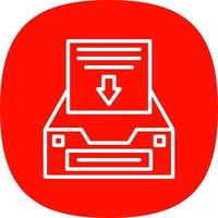 Project Inbox Vector Icon Design