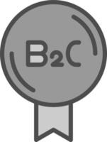 diseño de icono de vector b2c