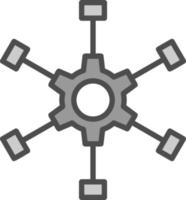 Outsource Management Vector Icon Design