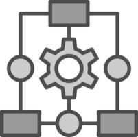 Workflow Process Vector Icon Design