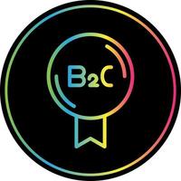 diseño de icono de vector b2c