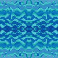 Hand drawn an abstract of sea waves vector