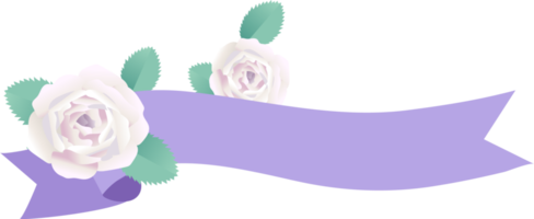 étiquette fleur rose png