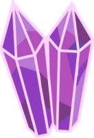 icône de cristal d'améthyste png