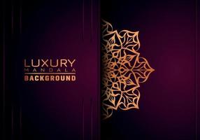 Luxury ornamental mandala background, arabesque style vector