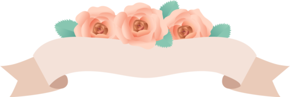 rose flower label png