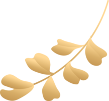 ícone de folha de ouro png