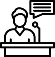 Speaking Vector Icon Design