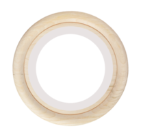 round wooden photo frame png
