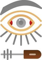 Eyelash Mascara Vector Icon Design