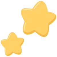 linda ilustração de estrela amarela para decoração png