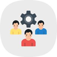 diseño de icono de vector de gestión de empleados