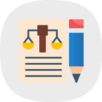 diseño de icono de vector de documento legal