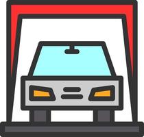 Car Display Vector Icon Design