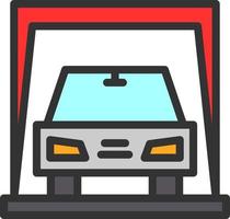 Car Display Vector Icon Design