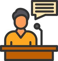 Speaking Vector Icon Design